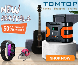 Tomtop oferece produtos de alta qualidade aos melhores preços